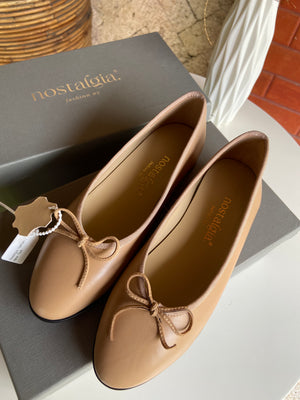 Euphoria Genuine Lambskin Bow Ballet Flats by Nostalgia Fashion New York