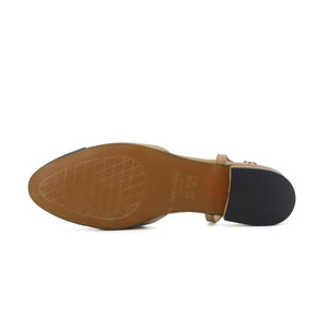 Chic Serenity Genuine Lambskin Strap Flats by Nostalgia Fashion New York