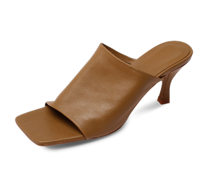 Katie Mid Heel Square Toe Sandals - Kaitlyn Pan Shoes