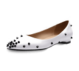 Skittle Studded Leather Flats - Kaitlyn Pan Shoes