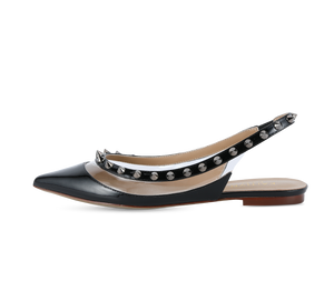 Valencia Spiky Pointed Toe Slingbacks - Kaitlyn Pan Shoes