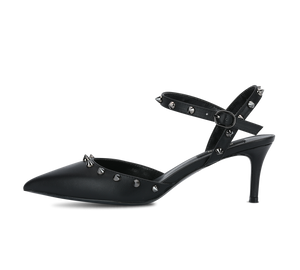 Studded Mid Heel Slingbacks - Kaitlyn Pan Shoes