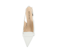 Pointed Toe Kitten Heel Slingbacks - Kaitlyn Pan Shoes