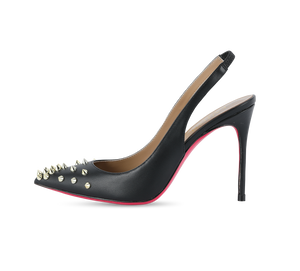 Spiky Slingback Pink Sole Pumps - Kaitlyn Pan Shoes