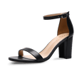 Heather Block High Heel Sandals - Kaitlyn Pan Shoes