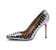 Spikes Pink Sole High Heel Pumps - Kaitlyn Pan Shoes