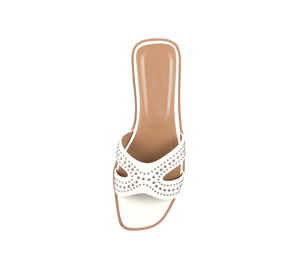 Ceres Cut Out Genuine Leather Slippers - Kaitlyn Pan Shoes