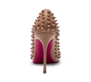 Spikes Pink Sole High Heel Pumps - Kaitlyn Pan Shoes