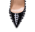 Spikes Pink Sole High Heel Pumps - Kaitlyn Pan Shoes