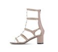 Julia Studded Block Heel Gladiators - Kaitlyn Pan Shoes