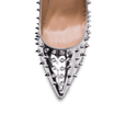 Spikes Pink Sole High Heel Pumps - Kaitlyn Pan Shoes