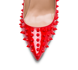 Spikes Red Sole High Heel Pumps - Kaitlyn Pan Shoes