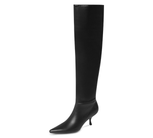 Kitten Heel Knee High Boots - Kaitlyn Pan Shoes