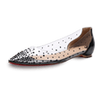 Gypsophila PVC Crystal Flats - Kaitlyn Pan Shoes