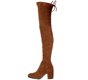 Paige Slim Fit Over The Knee Block Heel Boots - Kaitlyn Pan Shoes