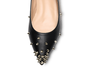 Skittle Studded Leather Flats - Kaitlyn Pan Shoes