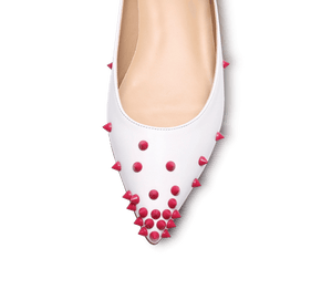 Skittle Studded Leather Flats - Kaitlyn Pan Shoes