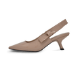 Helena Kitten Heel Slingbacks - Kaitlyn Pan Shoes