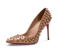 Spikes Pink Sole High Heel Pumps - Kaitlyn Pan Shoes