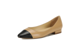 Natalia Two Toned Flats - Kaitlyn Pan Shoes