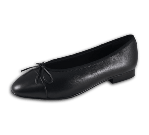 Lambskin Two Tone Bow Ballet Flats - Kaitlyn Pan Shoes