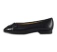 Lambskin Two Tone Bow Ballet Flats - Kaitlyn Pan Shoes