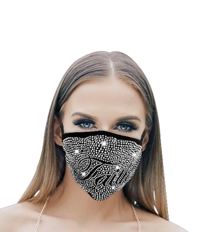 Washable Masks with Rhinestones - Kaitlyn Pan Shoes