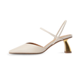 Gabby Plated French Heel Sandals - Kaitlyn Pan Shoes