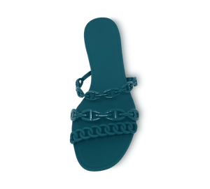 Jelly Chain Beach Sandals Flip Flops - Kaitlyn Pan Shoes