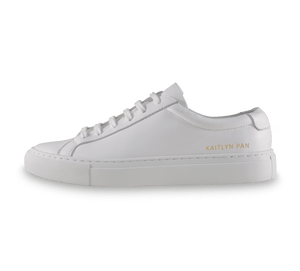 Leather White Sneakers - Kaitlyn Pan Shoes