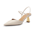 Gabby Plated French Heel Sandals - Kaitlyn Pan Shoes