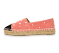 Valerie Suede Espadrille Slip-On with Pearls - Kaitlyn Pan Shoes