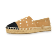 Valerie Suede Espadrille Slip-On with Pearls - Kaitlyn Pan Shoes